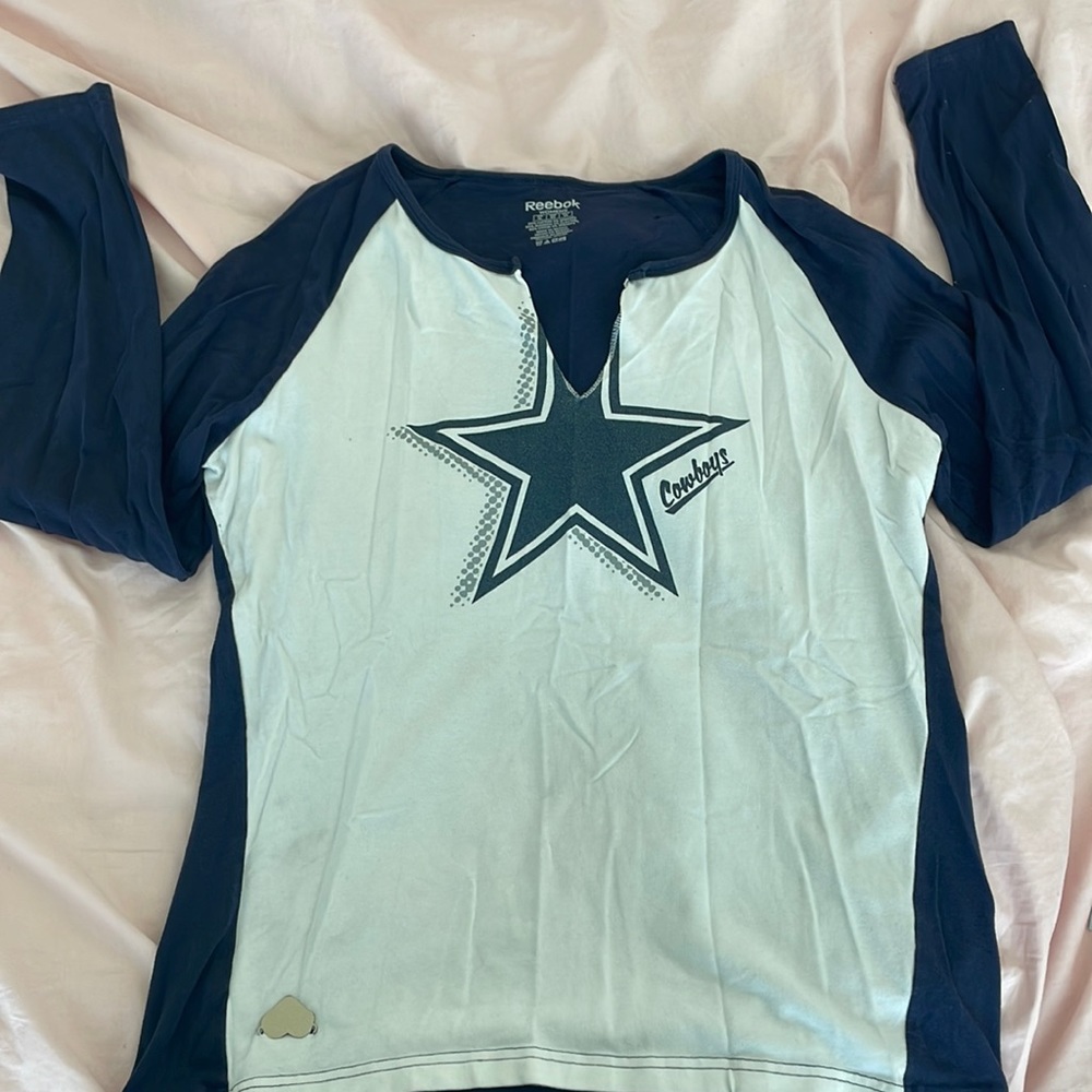 Womens Reebok Dallas Cowboys Long Sleeve Shirt